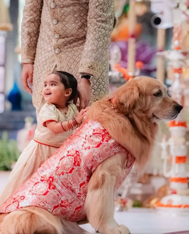 Isha Ambani and Anand Piramal's Daughter Aadiya Shakti with Her Beloved Pet Dog