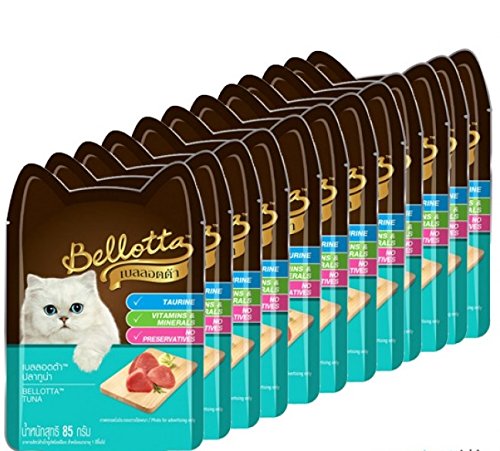  Bellotta Wet Food for Cats and Kittens, Tuna, 85 g Pouch (Pack of 12)