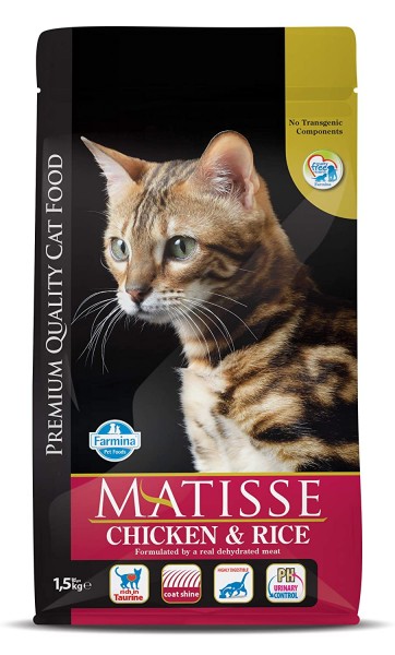 Farmina Matisse Dry Cat Food, Adult, 1.5kg, Chicken and Rice